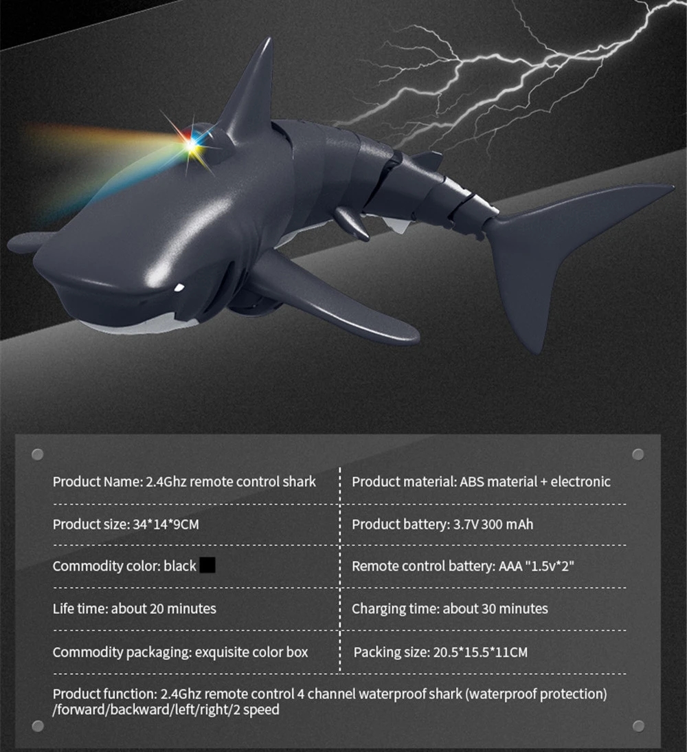 4CH Electric Shark RC Boat Vehicles 