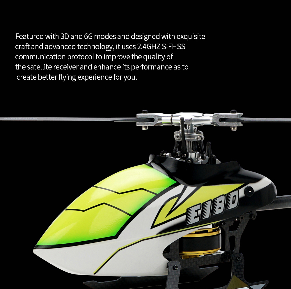 Eachine E180 6CH 3D6G System Dual Brushless Direct Drive Motor