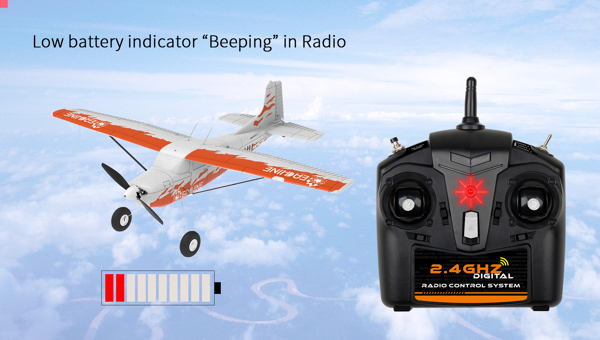 Eachine Mini Cessna 550mm Wingspan EPP 2.4G 6-Axis Gyro Stabilizer RC